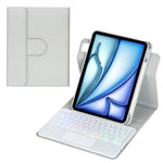 360-Grad-Drehung Hintergrundbeleuchtete Bluetooth-Tastatur Leder Tablet-Hülle mit Touchpad, Für iPad Pro 11 2025 / 2024, Für iPad 2025 / 2022, Für iPad Air 11 2025 / iPad Pro 11 2022, Für iPad 10.2 2021 / 2019 / iPad Air 3
