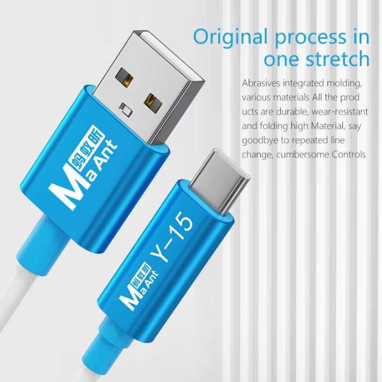 MaAnt Y-15 USB-zu-Type-C Ladekabel zur Datenübertragung für iPhone / iPad, MaAnt Y-15