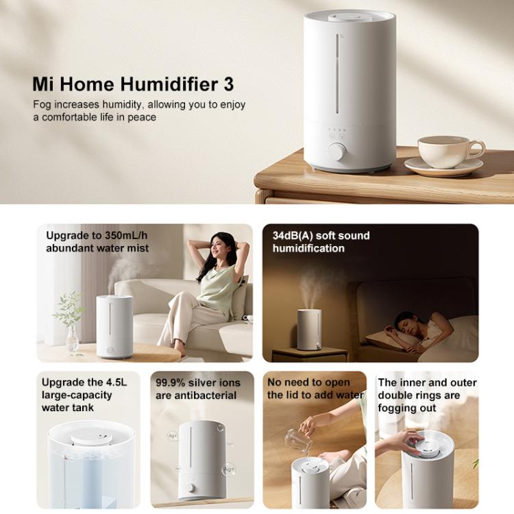Xiaomi Mijia 4,5L Großkapazitäts Luftbefeuchter 3, Luftbefeuchter 3
