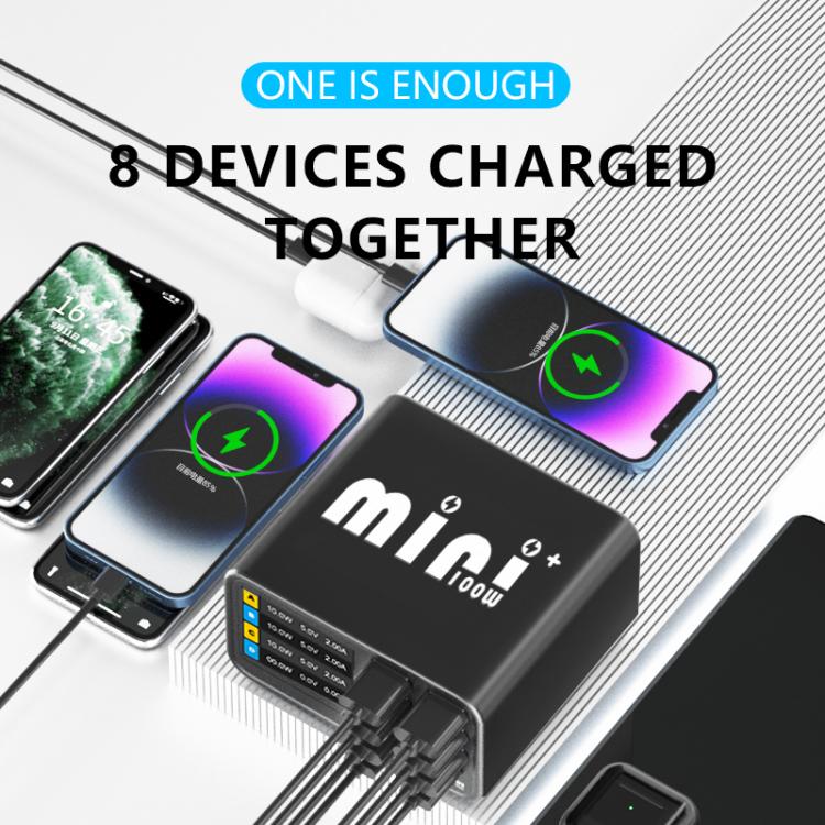 MaAnt Dianba Mini 75W Multi-function 8-Port PD Charger Support PD Fast Charging, MaAnt Dianba Mini EU Plug