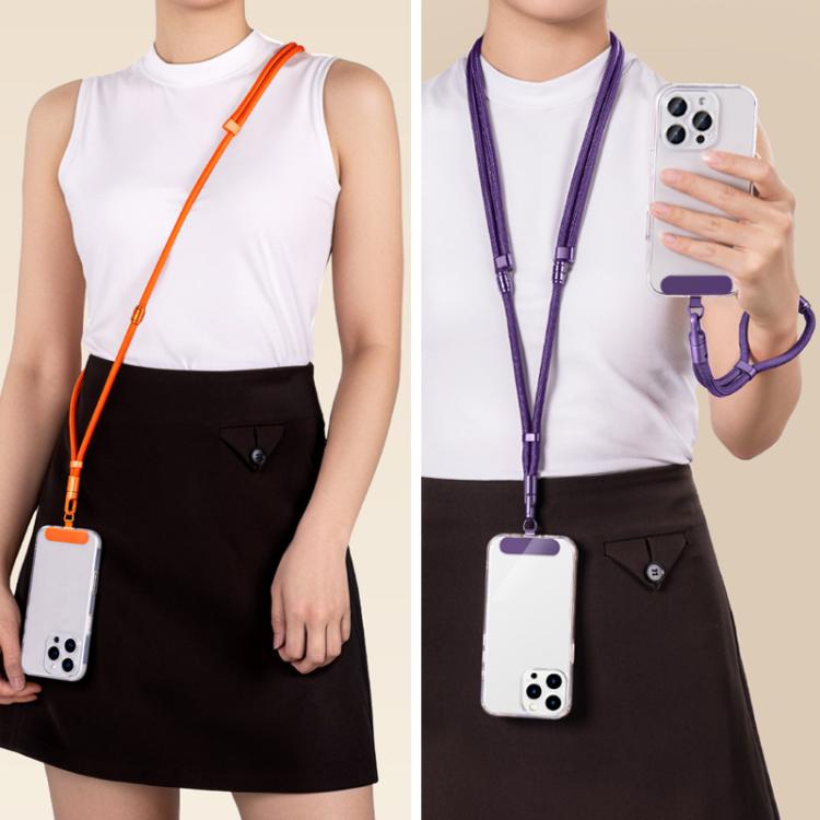 XDcase Abnehmbarer 3-in-1 Umhänge-/Hals-/Handgelenkriemen Anti-Verlust Telefonband mit Lasche