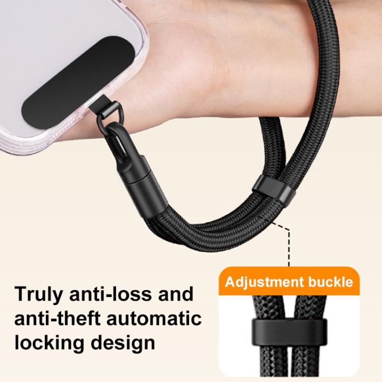 XDcase Abnehmbarer 3-in-1 Umhänge-/Hals-/Handgelenkriemen Anti-Verlust Telefonband mit Lasche