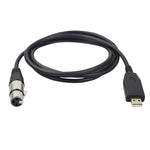US18 USB zu XLR Buchse Mikrofon-Aufnahmekabel, 2m, 3m