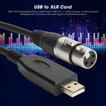 US18 USB zu XLR Buchse Mikrofon-Aufnahmekabel, 2m, 3m