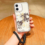 Jahres des Pferdes Acryl Magnetische Vollabdeckung Handyhülle mit Trageschlaufe, für iPhone 13, für iPhone 12, für iPhone 12 Pro Max, für iPhone 12 Pro
