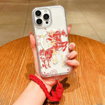 Jahres des Pferdes Acryl Magnetische Vollabdeckung Handyhülle mit Trageschlaufe, für iPhone 13, für iPhone 12, für iPhone 12 Pro Max, für iPhone 12 Pro