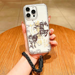 Jahres des Pferdes Acryl Magnetische Vollabdeckung Handyhülle mit Trageschlaufe, für iPhone 13, für iPhone 12, für iPhone 12 Pro Max, für iPhone 12 Pro