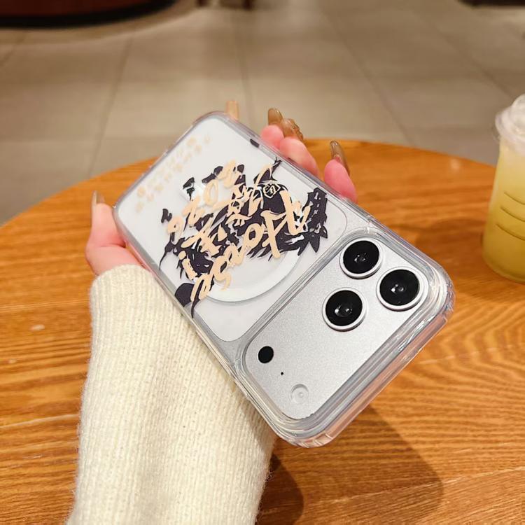 Jahres des Pferdes Acryl Magnetische Vollabdeckung Handyhülle mit Trageschlaufe, für iPhone 13, für iPhone 12, für iPhone 12 Pro Max, für iPhone 12 Pro