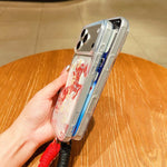 Jahres des Pferdes Acryl Magnetische Vollabdeckung Handyhülle mit Trageschlaufe, für iPhone 13, für iPhone 12, für iPhone 12 Pro Max, für iPhone 12 Pro
