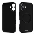 ABEEL Hautfreundliche Magnetische Flüssigsilikon-Handyhülle mit Halter, Für iPhone 17 Pro Max, Für iPhone 17 Pro, Für iPhone 17, Für iPhone 16 Pro Max, Für iPhone 16 Pro, Für iPhone 16