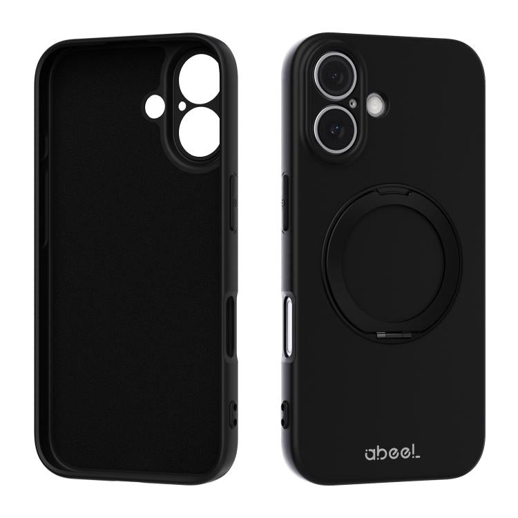 ABEEL Hautfreundliche Magnetische Flüssigsilikon-Handyhülle mit Halter, Für iPhone 17 Pro Max, Für iPhone 17 Pro, Für iPhone 17, Für iPhone 16 Pro Max, Für iPhone 16 Pro, Für iPhone 16