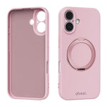 ABEEL Hautfreundliche Magnetische Flüssigsilikon-Handyhülle mit Halter, Für iPhone 17 Pro Max, Für iPhone 17 Pro, Für iPhone 17, Für iPhone 16 Pro Max, Für iPhone 16 Pro, Für iPhone 16