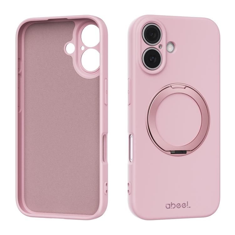 ABEEL Hautfreundliche Magnetische Flüssigsilikon-Handyhülle mit Halter, Für iPhone 17 Pro Max, Für iPhone 17 Pro, Für iPhone 17, Für iPhone 16 Pro Max, Für iPhone 16 Pro, Für iPhone 16