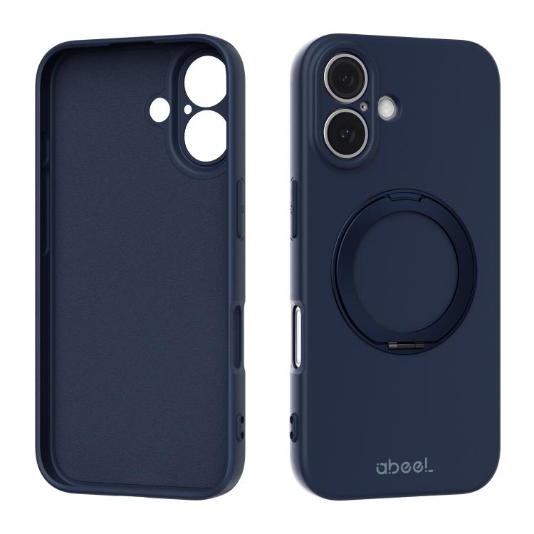 ABEEL Hautfreundliche Magnetische Flüssigsilikon-Handyhülle mit Halter, Für iPhone 17 Pro Max, Für iPhone 17 Pro, Für iPhone 17, Für iPhone 16 Pro Max, Für iPhone 16 Pro, Für iPhone 16