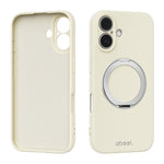 ABEEL Hautfreundliche Magnetische Flüssigsilikon-Handyhülle mit Halter, Für iPhone 17 Pro Max, Für iPhone 17 Pro, Für iPhone 17, Für iPhone 16 Pro Max, Für iPhone 16 Pro, Für iPhone 16