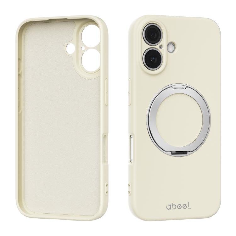 ABEEL Hautfreundliche Magnetische Flüssigsilikon-Handyhülle mit Halter, Für iPhone 17 Pro Max, Für iPhone 17 Pro, Für iPhone 17, Für iPhone 16 Pro Max, Für iPhone 16 Pro, Für iPhone 16