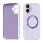 ABEEL Hautfreundliche Magnetische Flüssigsilikon-Handyhülle mit Halter, Für iPhone 17 Pro Max, Für iPhone 17 Pro, Für iPhone 17, Für iPhone 16 Pro Max, Für iPhone 16 Pro, Für iPhone 16