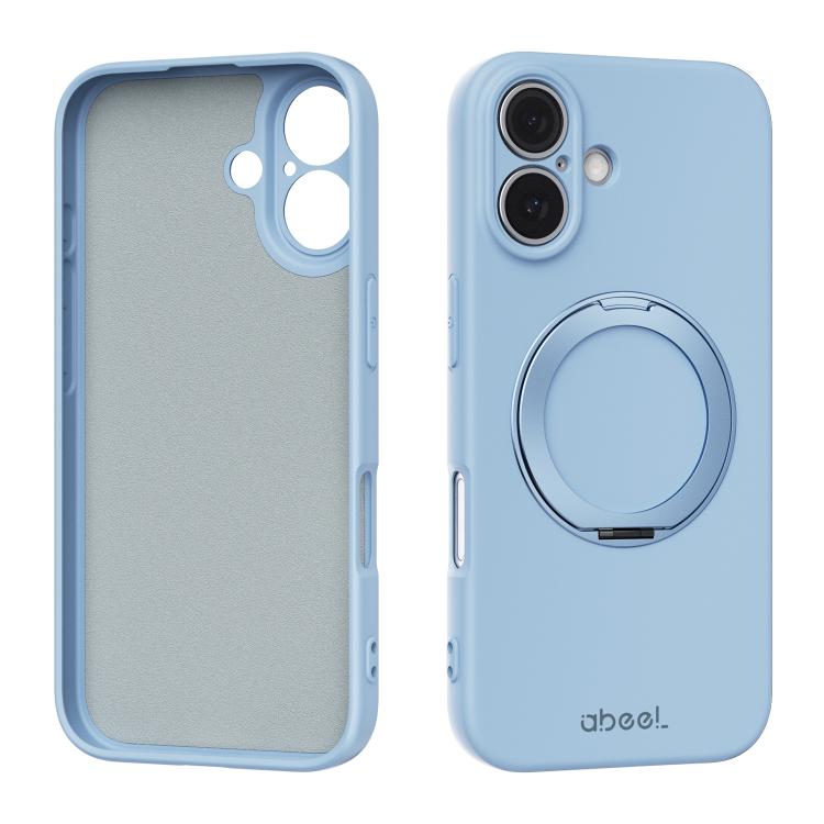 ABEEL Hautfreundliche Magnetische Flüssigsilikon-Handyhülle mit Halter, Für iPhone 17 Pro Max, Für iPhone 17 Pro, Für iPhone 17, Für iPhone 16 Pro Max, Für iPhone 16 Pro, Für iPhone 16