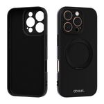 ABEEL Hautfreundliche Magnetische Flüssigsilikon-Handyhülle mit Halter, Für iPhone 17 Pro Max, Für iPhone 17 Pro, Für iPhone 17, Für iPhone 16 Pro Max, Für iPhone 16 Pro, Für iPhone 16