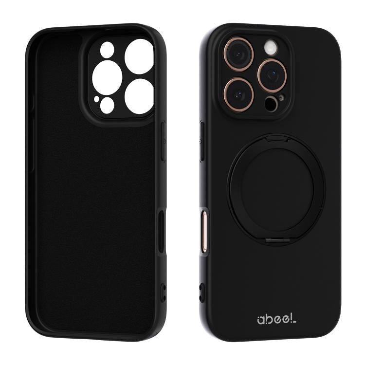 ABEEL Hautfreundliche Magnetische Flüssigsilikon-Handyhülle mit Halter, Für iPhone 17 Pro Max, Für iPhone 17 Pro, Für iPhone 17, Für iPhone 16 Pro Max, Für iPhone 16 Pro, Für iPhone 16