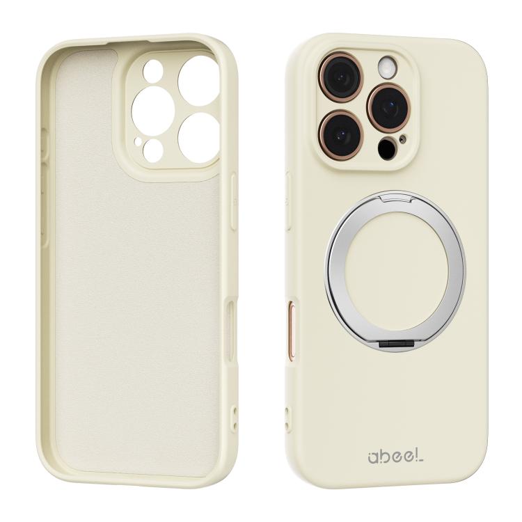ABEEL Hautfreundliche Magnetische Flüssigsilikon-Handyhülle mit Halter, Für iPhone 17 Pro Max, Für iPhone 17 Pro, Für iPhone 17, Für iPhone 16 Pro Max, Für iPhone 16 Pro, Für iPhone 16