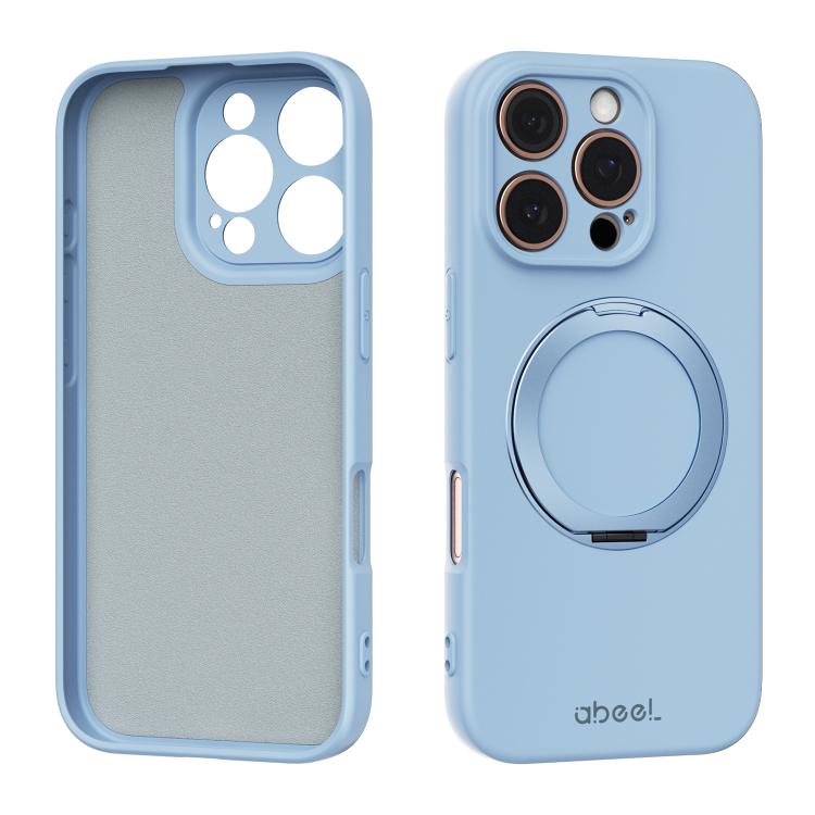 ABEEL Hautfreundliche Magnetische Flüssigsilikon-Handyhülle mit Halter, Für iPhone 17 Pro Max, Für iPhone 17 Pro, Für iPhone 17, Für iPhone 16 Pro Max, Für iPhone 16 Pro, Für iPhone 16