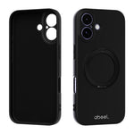 ABEEL Hautfreundliche Magnetische Flüssigsilikon-Handyhülle mit Halter, Für iPhone 17 Pro Max, Für iPhone 17 Pro, Für iPhone 17, Für iPhone 16 Pro Max, Für iPhone 16 Pro, Für iPhone 16