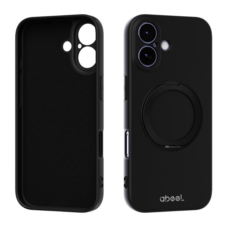 ABEEL Hautfreundliche Magnetische Flüssigsilikon-Handyhülle mit Halter, Für iPhone 17 Pro Max, Für iPhone 17 Pro, Für iPhone 17, Für iPhone 16 Pro Max, Für iPhone 16 Pro, Für iPhone 16