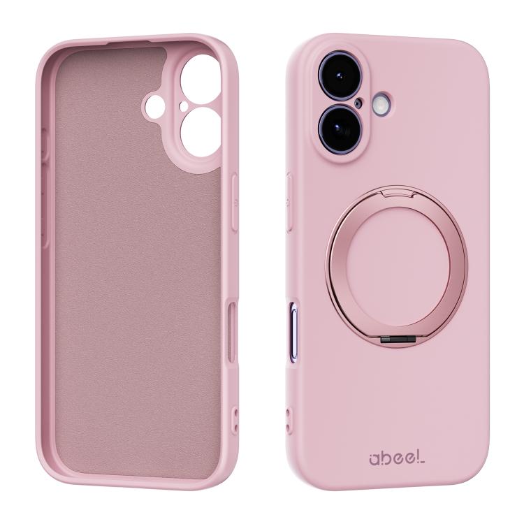 ABEEL Hautfreundliche Magnetische Flüssigsilikon-Handyhülle mit Halter, Für iPhone 17 Pro Max, Für iPhone 17 Pro, Für iPhone 17, Für iPhone 16 Pro Max, Für iPhone 16 Pro, Für iPhone 16