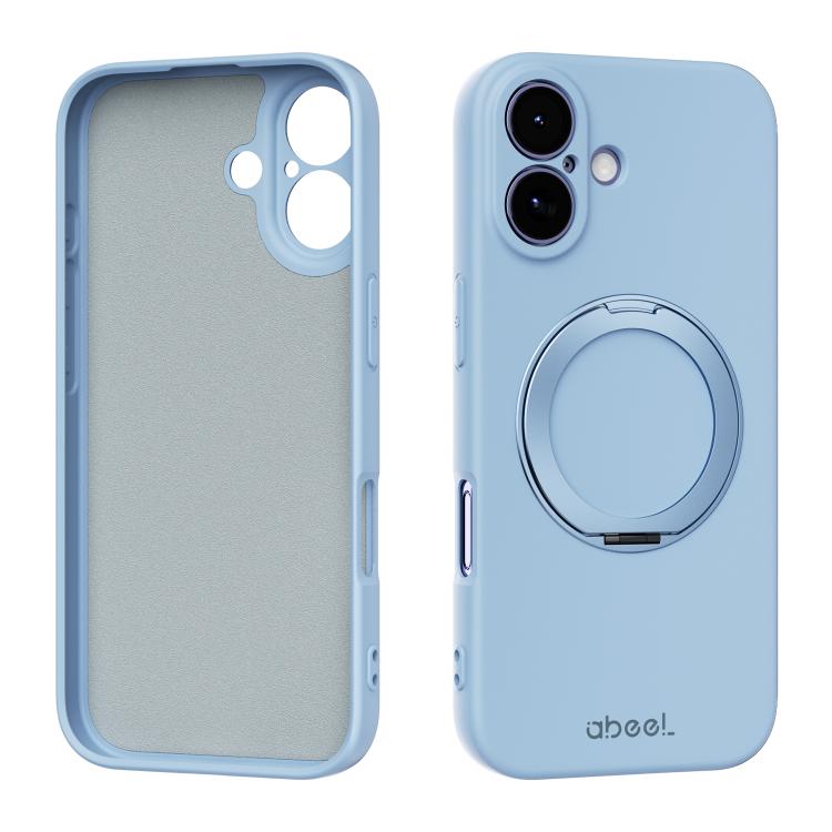 ABEEL Hautfreundliche Magnetische Flüssigsilikon-Handyhülle mit Halter, Für iPhone 17 Pro Max, Für iPhone 17 Pro, Für iPhone 17, Für iPhone 16 Pro Max, Für iPhone 16 Pro, Für iPhone 16