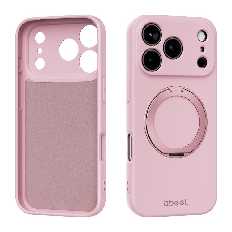 ABEEL Hautfreundliche Magnetische Flüssigsilikon-Handyhülle mit Halter, Für iPhone 17 Pro Max, Für iPhone 17 Pro, Für iPhone 17, Für iPhone 16 Pro Max, Für iPhone 16 Pro, Für iPhone 16