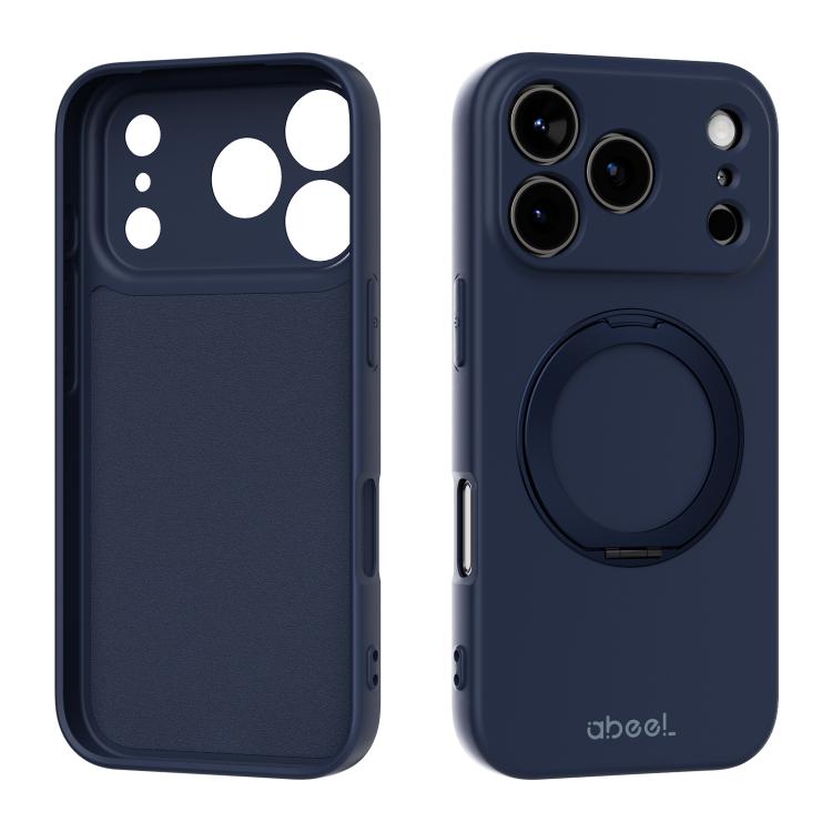 ABEEL Hautfreundliche Magnetische Flüssigsilikon-Handyhülle mit Halter, Für iPhone 17 Pro Max, Für iPhone 17 Pro, Für iPhone 17, Für iPhone 16 Pro Max, Für iPhone 16 Pro, Für iPhone 16