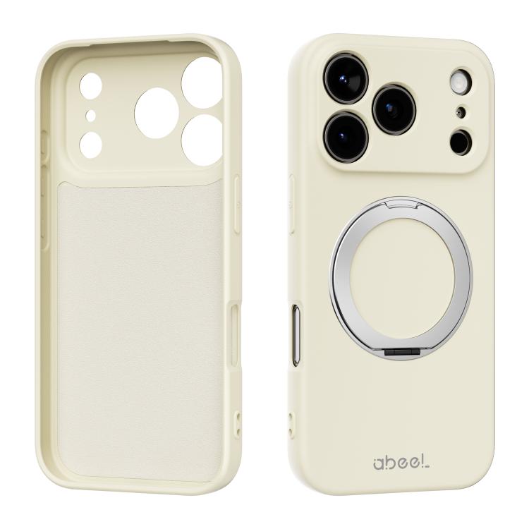 ABEEL Hautfreundliche Magnetische Flüssigsilikon-Handyhülle mit Halter, Für iPhone 17 Pro Max, Für iPhone 17 Pro, Für iPhone 17, Für iPhone 16 Pro Max, Für iPhone 16 Pro, Für iPhone 16