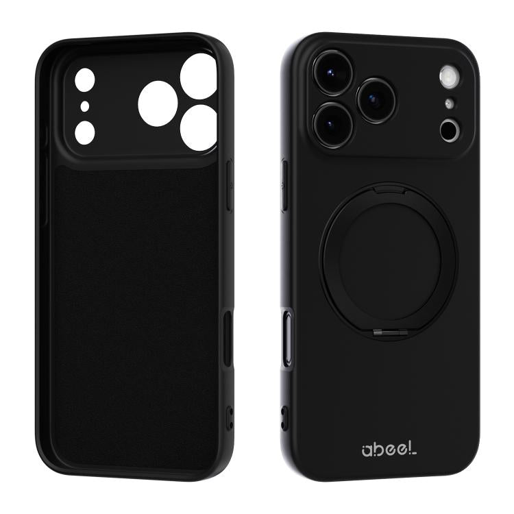 ABEEL Hautfreundliche Magnetische Flüssigsilikon-Handyhülle mit Halter, Für iPhone 17 Pro Max, Für iPhone 17 Pro, Für iPhone 17, Für iPhone 16 Pro Max, Für iPhone 16 Pro, Für iPhone 16
