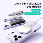 ABEEL Hautfreundliche Magnetische Flüssigsilikon-Handyhülle mit Halter, Für iPhone 17 Pro Max, Für iPhone 17 Pro, Für iPhone 17, Für iPhone 16 Pro Max, Für iPhone 16 Pro, Für iPhone 16