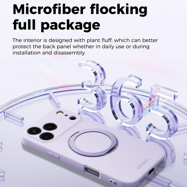 ABEEL Hautfreundliche Magnetische Flüssigsilikon-Handyhülle mit Halter, Für iPhone 17 Pro Max, Für iPhone 17 Pro, Für iPhone 17, Für iPhone 16 Pro Max, Für iPhone 16 Pro, Für iPhone 16