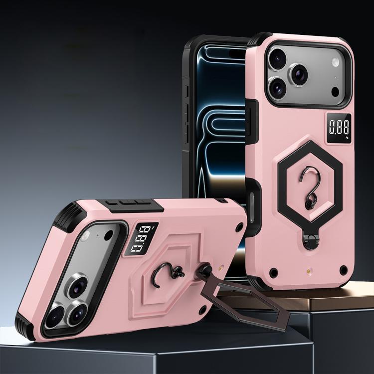 Hexagon Armor Magnetic Holder Weighing Scale Phone Case, For iPhone 17 Pro Max, For iPhone 17 Pro, For iPhone 17, For iPhone Air, For iPhone 16 Pro Max, For iPhone 16 Pro