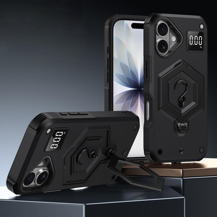 Hexagon Rüstung Magnetischer Halter Waage Handyhülle, Für iPhone 16, Für iPhone 15 Pro Max, Für iPhone 15 Pro, Für iPhone 15 Plus, Für iPhone 15, Für iPhone 14 Plus