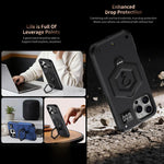 Hexagon Rüstung Magnetischer Halter Waage Handyhülle, Für iPhone 16, Für iPhone 15 Pro Max, Für iPhone 15 Pro, Für iPhone 15 Plus, Für iPhone 15, Für iPhone 14 Plus