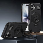 Hexagon Rüstung Magnetischer Halter Waage Handyhülle, Für iPhone 16, Für iPhone 15 Pro Max, Für iPhone 15 Pro, Für iPhone 15 Plus, Für iPhone 15, Für iPhone 14 Plus