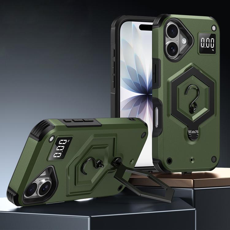 Hexagon Rüstung Magnetischer Halter Waage Handyhülle, Für iPhone 16, Für iPhone 15 Pro Max, Für iPhone 15 Pro, Für iPhone 15 Plus, Für iPhone 15, Für iPhone 14 Plus