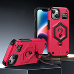 Hexagon Rüstung Magnetischer Halter Waage Handyhülle, Für iPhone 16, Für iPhone 15 Pro Max, Für iPhone 15 Pro, Für iPhone 15 Plus, Für iPhone 15, Für iPhone 14 Plus