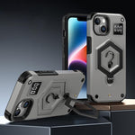Hexagon Rüstung Magnetischer Halter Waage Handyhülle, Für iPhone 16, Für iPhone 15 Pro Max, Für iPhone 15 Pro, Für iPhone 15 Plus, Für iPhone 15, Für iPhone 14 Plus