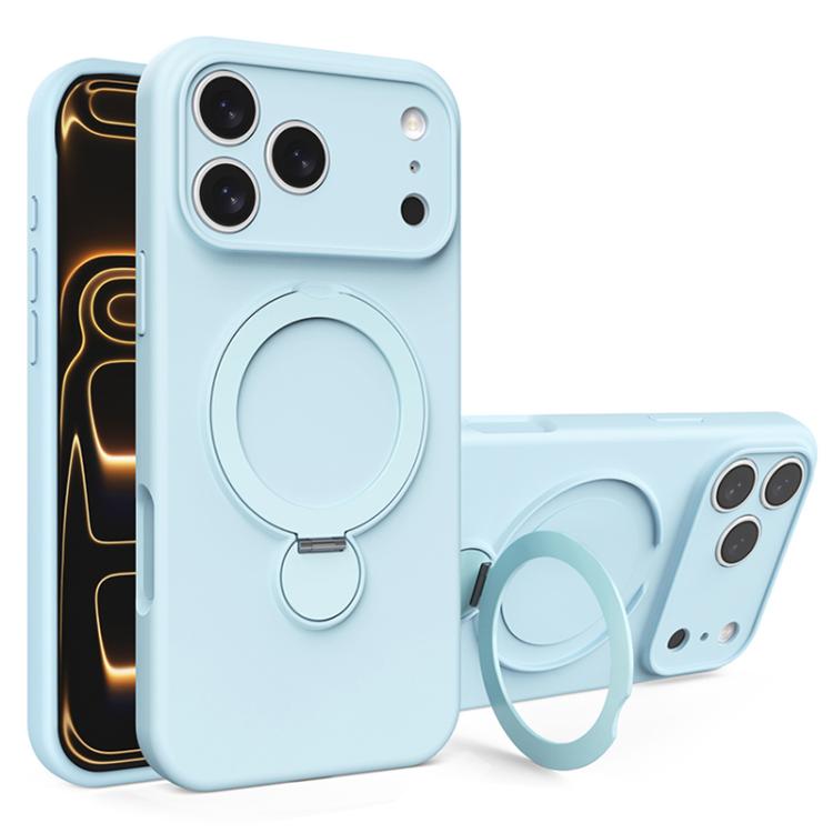 Flüssigsilikon MagSafe Halter Handyhülle, Für iPhone 17 Pro Max, Für iPhone 17 Pro, Für iPhone 17, Für iPhone Air