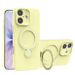 Liquid Silicone MagSafe Holder Phone Case, For iPhone 17 Pro Max, For iPhone 17 Pro, For iPhone 17, For iPhone Air