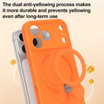 Liquid Silicone MagSafe Holder Phone Case, For iPhone 17 Pro Max, For iPhone 17 Pro, For iPhone 17, For iPhone Air