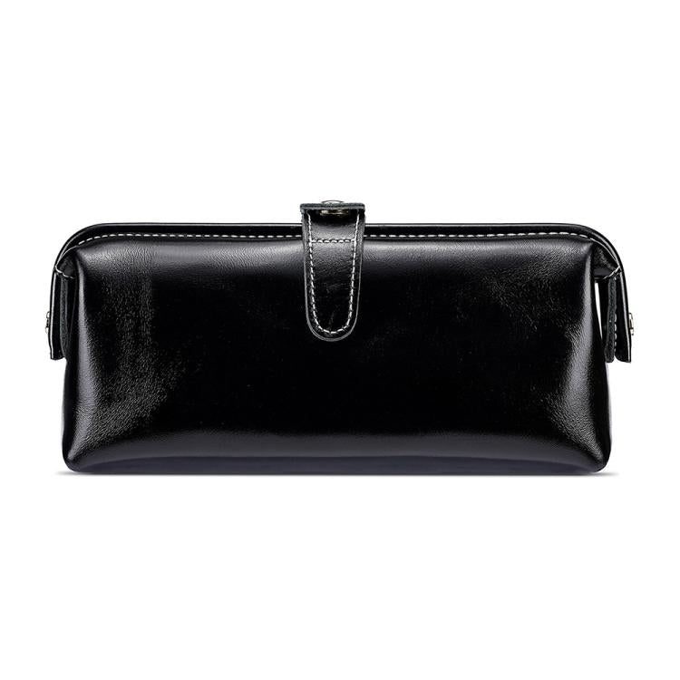 Kulturtasche aus geöltem Wachsleder für Toilettenartikel und Kosmetikwerkzeuge