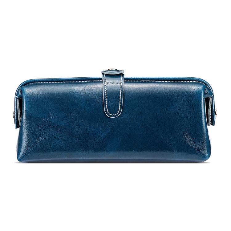 Kulturtasche aus geöltem Wachsleder für Toilettenartikel und Kosmetikwerkzeuge