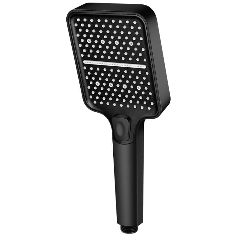 Tragbarer Duschkopf mit 3 einstellbaren Strahlarten, großem quadratischem Paneel und hohem Wasserdruck
