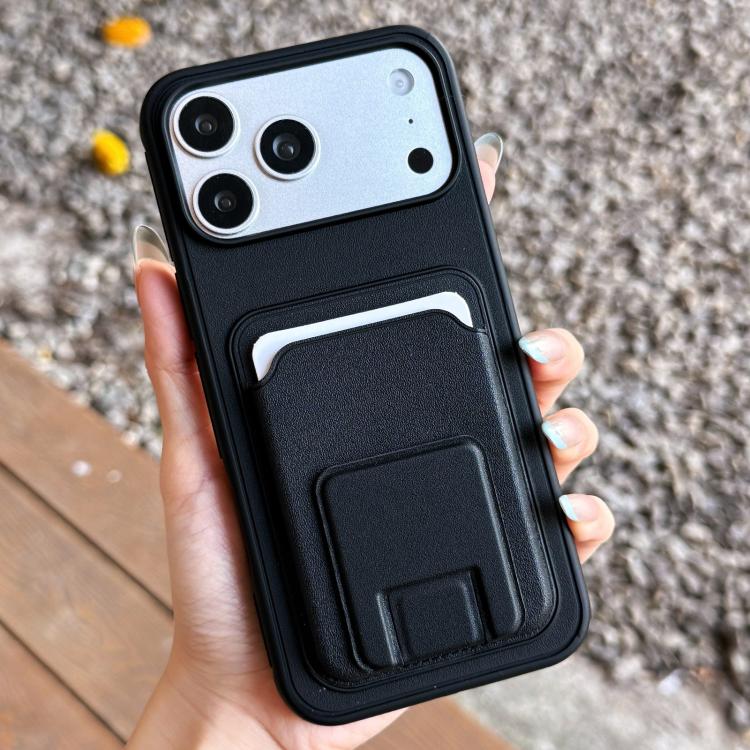 Quadratische Faltbare Kartenetui Halter Handyhülle, Für iPhone 17 Pro Max, Für iPhone 17 Pro, Für iPhone 17, Für iPhone Air, Für iPhone 16 Pro Max, Für iPhone 16 Pro